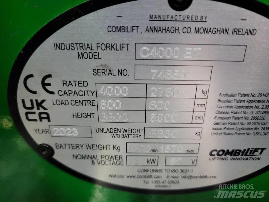 Combilift C4000ET Montacargas de 4 vías