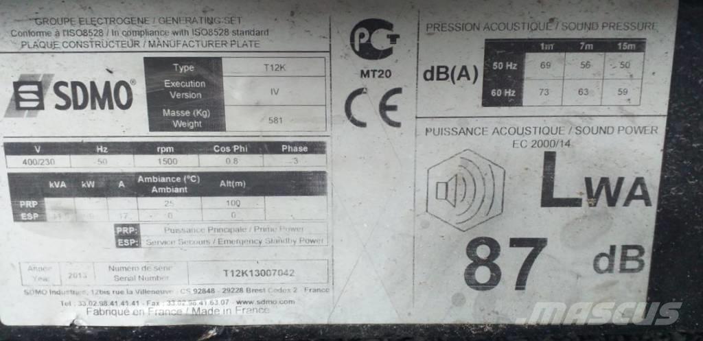 Sdmo T 12 K Generadores diésel