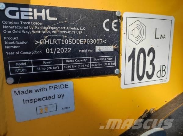 Gehl RT105 Cargadoras sobre orugas