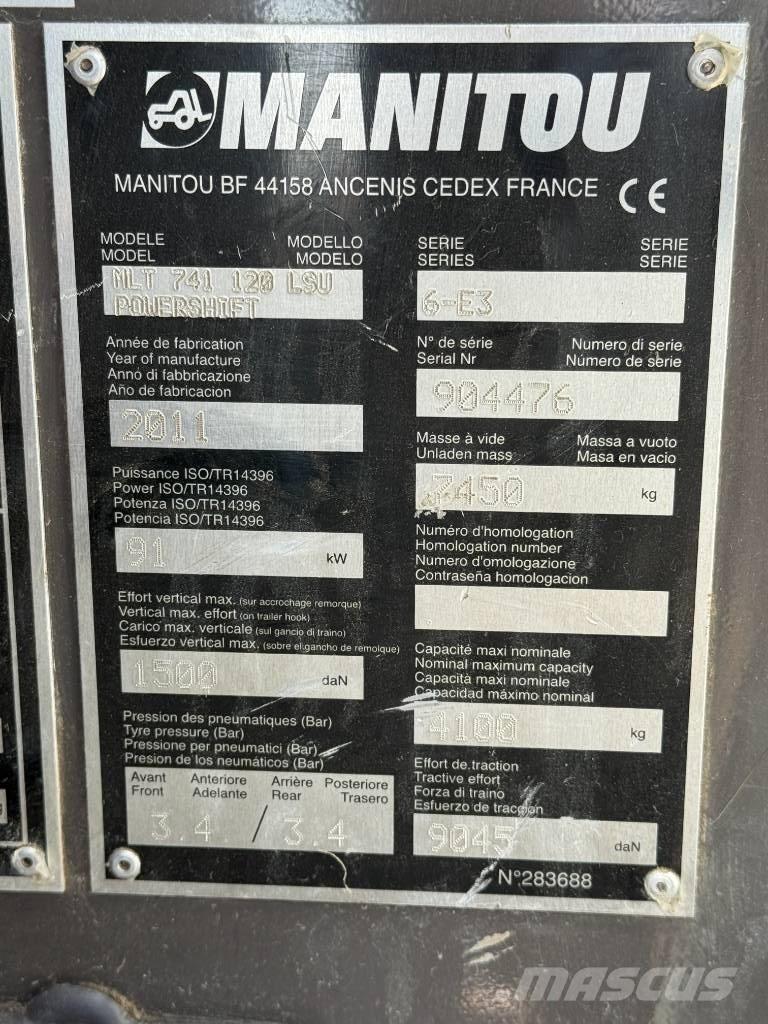 Manitou MLT 741-120 Carretillas telescópicas