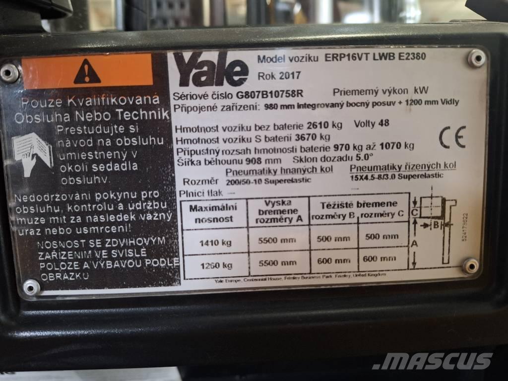 Yale ERP 16 VT Carretillas de horquilla eléctrica