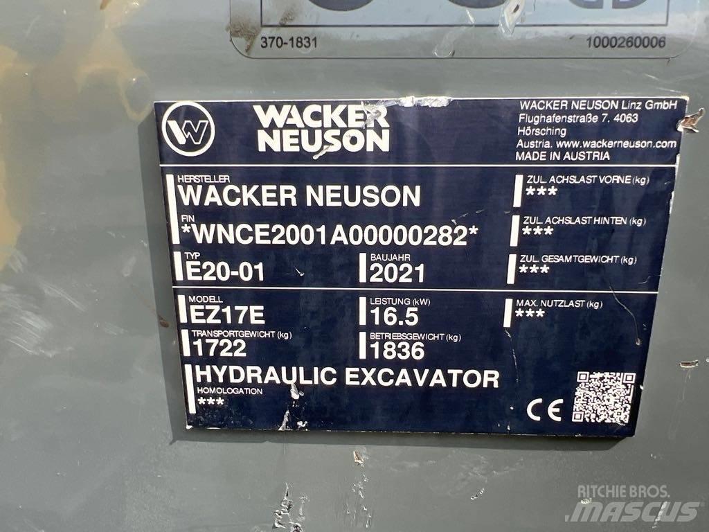 Wacker Neuson EZ17e Excavadoras sobre orugas