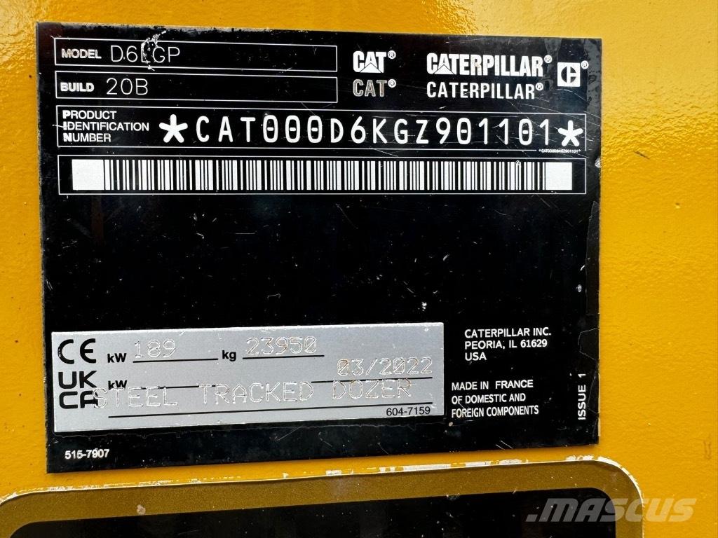 CAT D 6 LGP Buldozer sobre oruga
