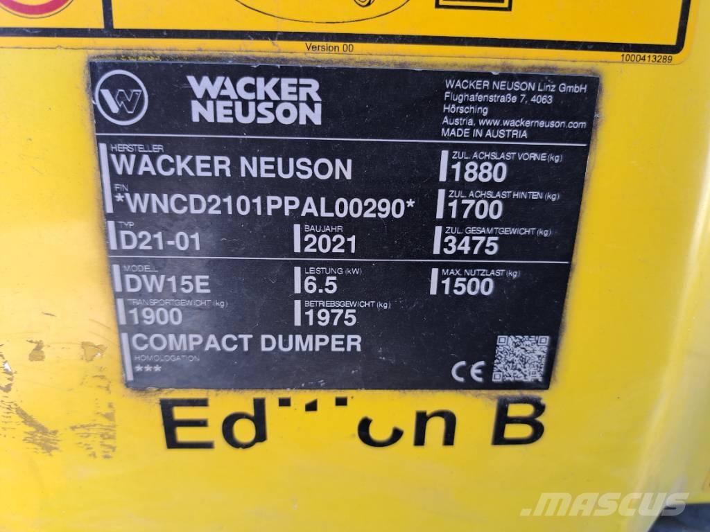 Wacker Neuson DW15e Vehículos compactos de volteo