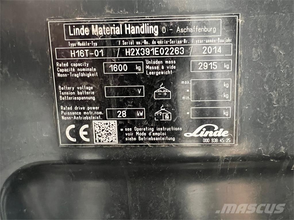 Linde H16T Camiones LPG