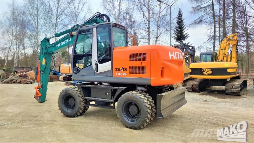 Hitachi ZX 140 W-3 Excavadoras de ruedas