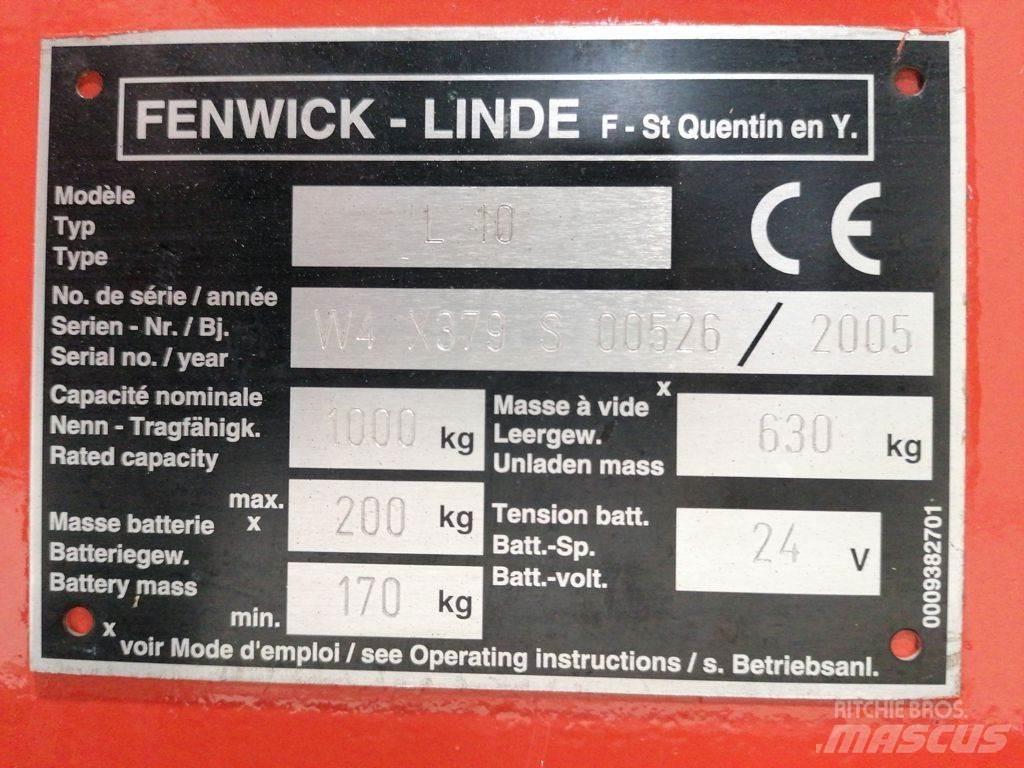 Linde L10 Montacargas manual