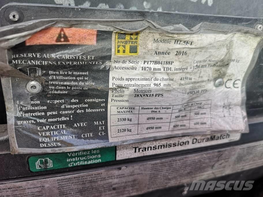 Hyster H 2.5 FT LPG Camiones LPG