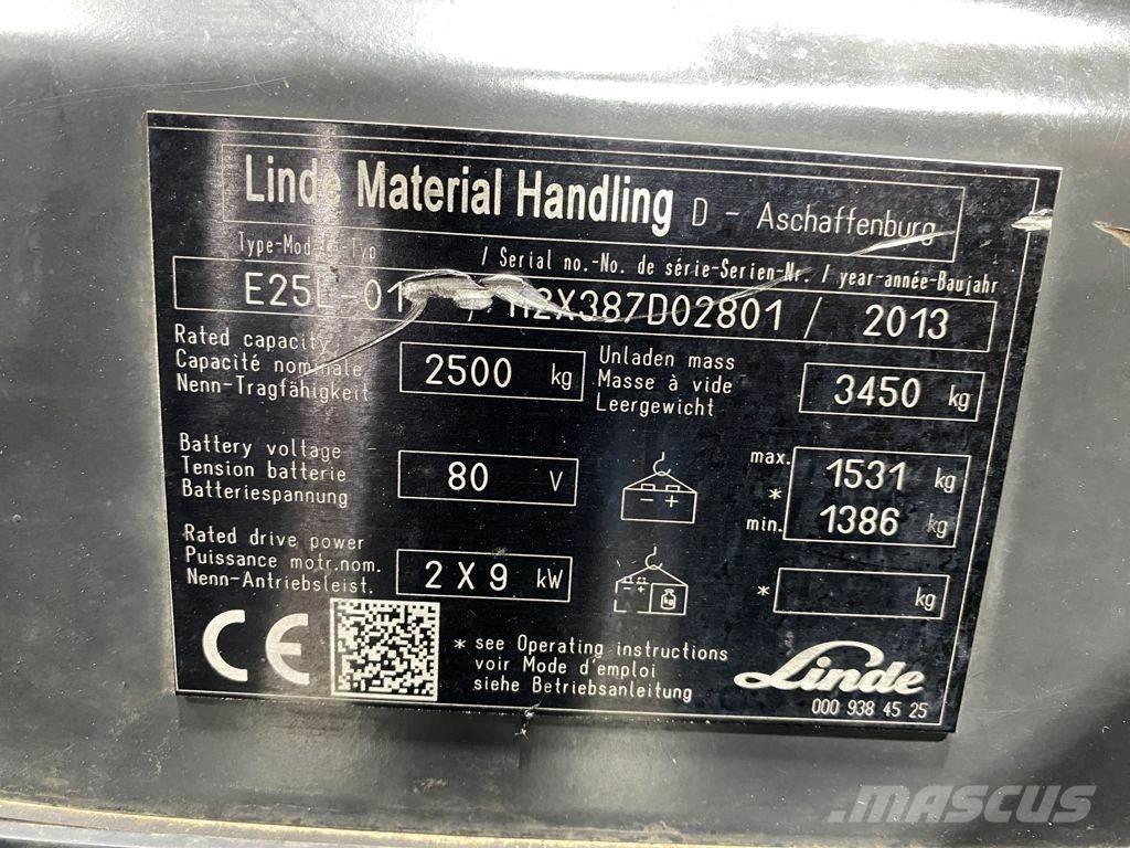 Linde E25L Carretillas de horquilla eléctrica