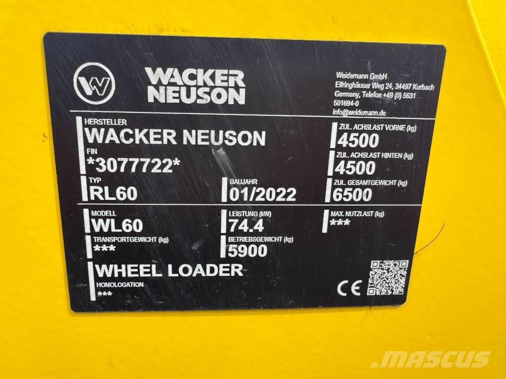 Wacker Neuson WL60 Cargadoras sobre ruedas