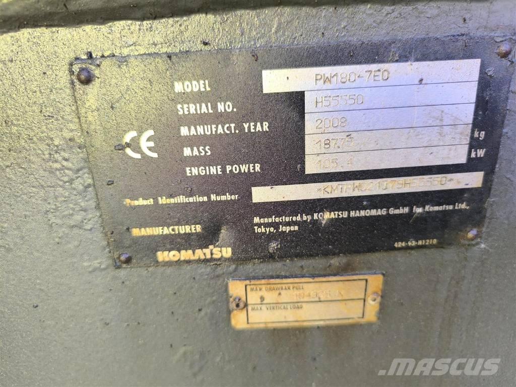 Komatsu PW 180-7 Excavadoras de ruedas