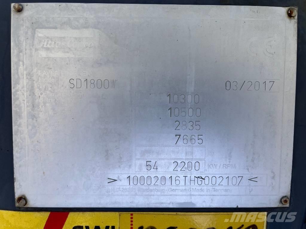 Dynapac SD 1800 W Asfaltadoras