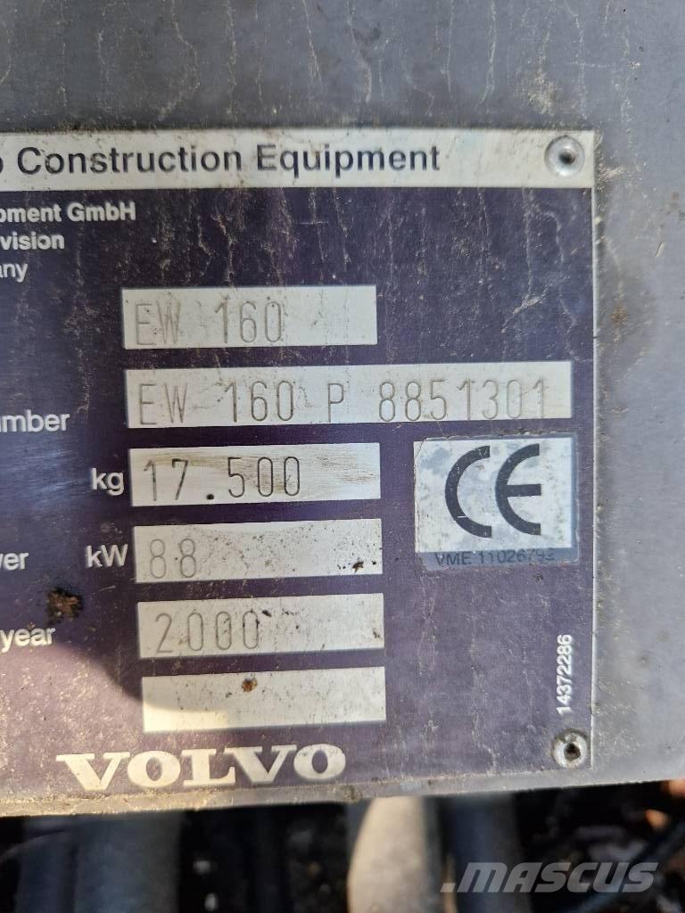 Volvo EW 160 Excavadoras de ruedas