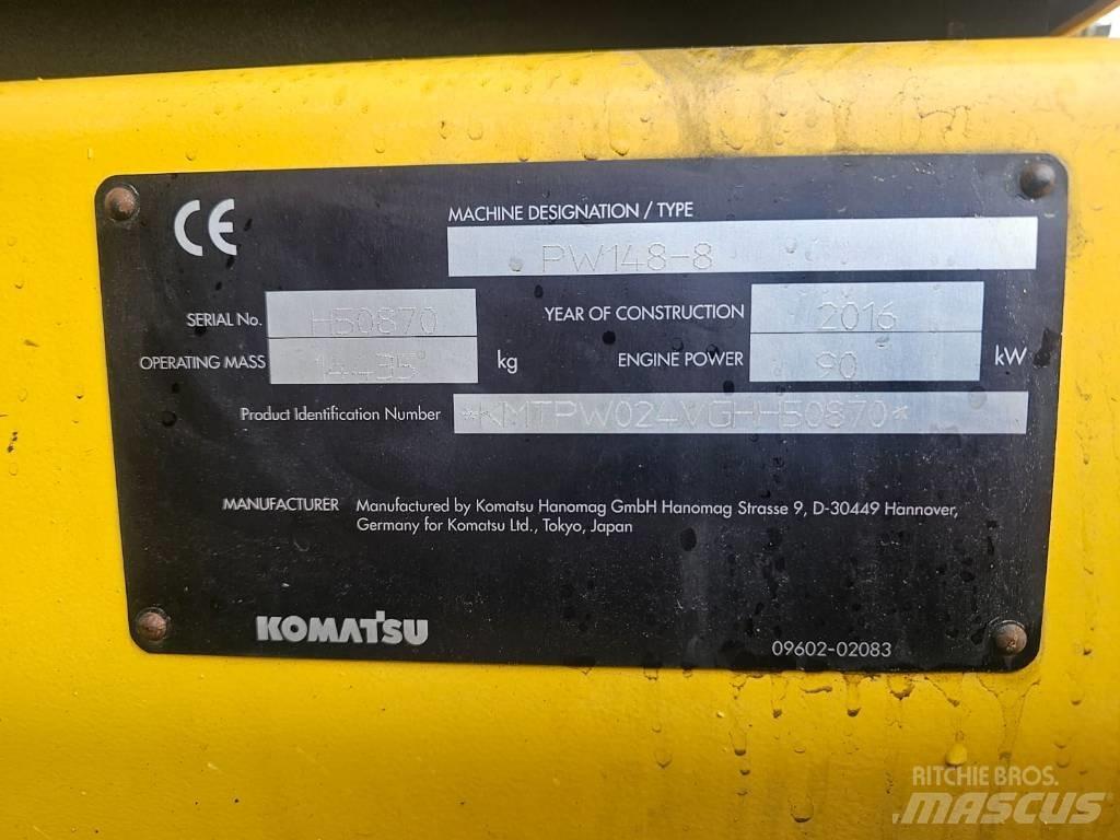 Komatsu PW148-8 Excavadoras de ruedas