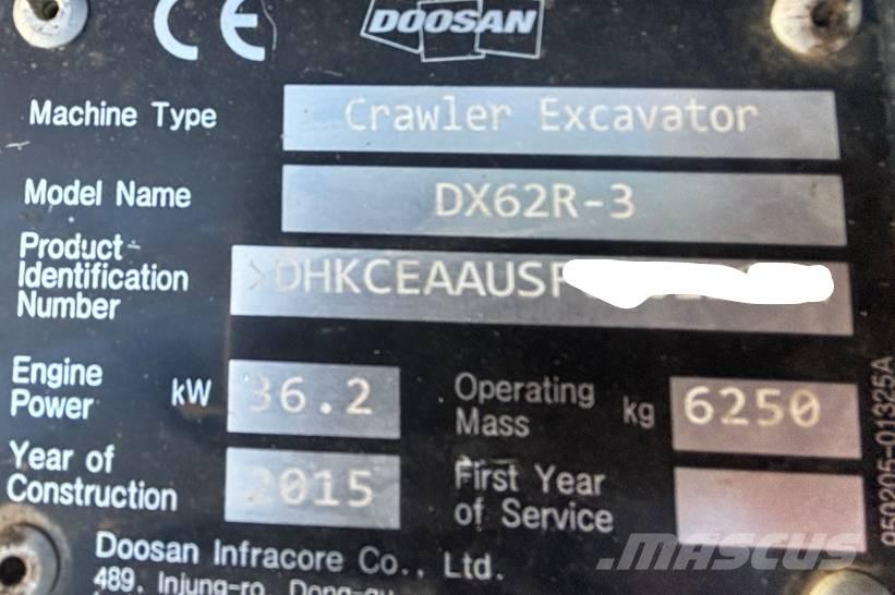 Doosan DX 62 R-3 Miniexcavadoras