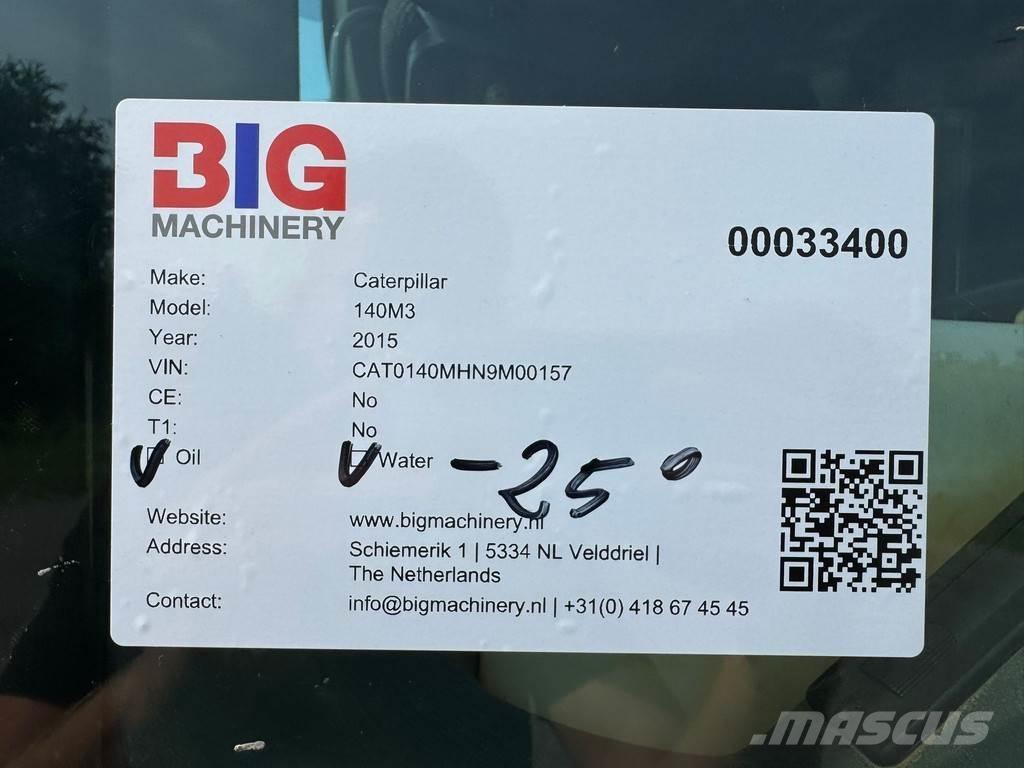 CAT 140M3 Niveladoras