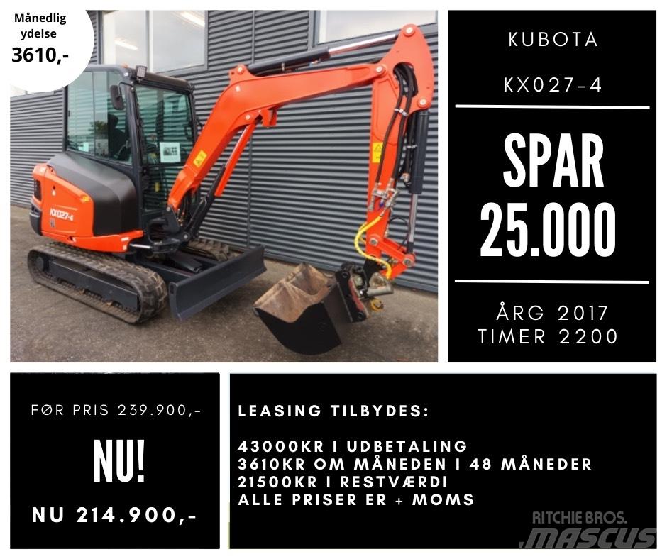 Kubota kx027-4 Miniexcavadoras