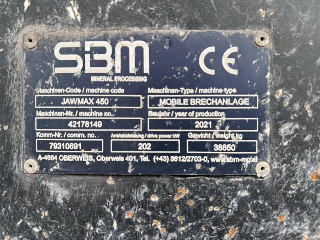 SBM Jawmax 450 Trituradoras móviles
