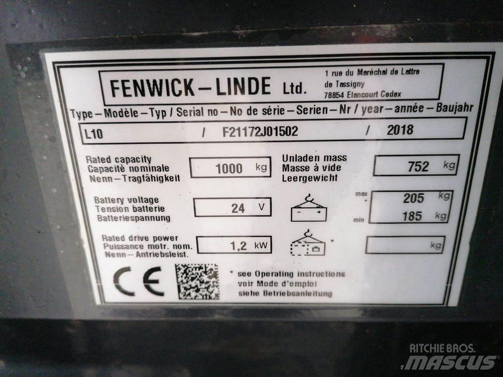 Linde L10 Montacargas manual