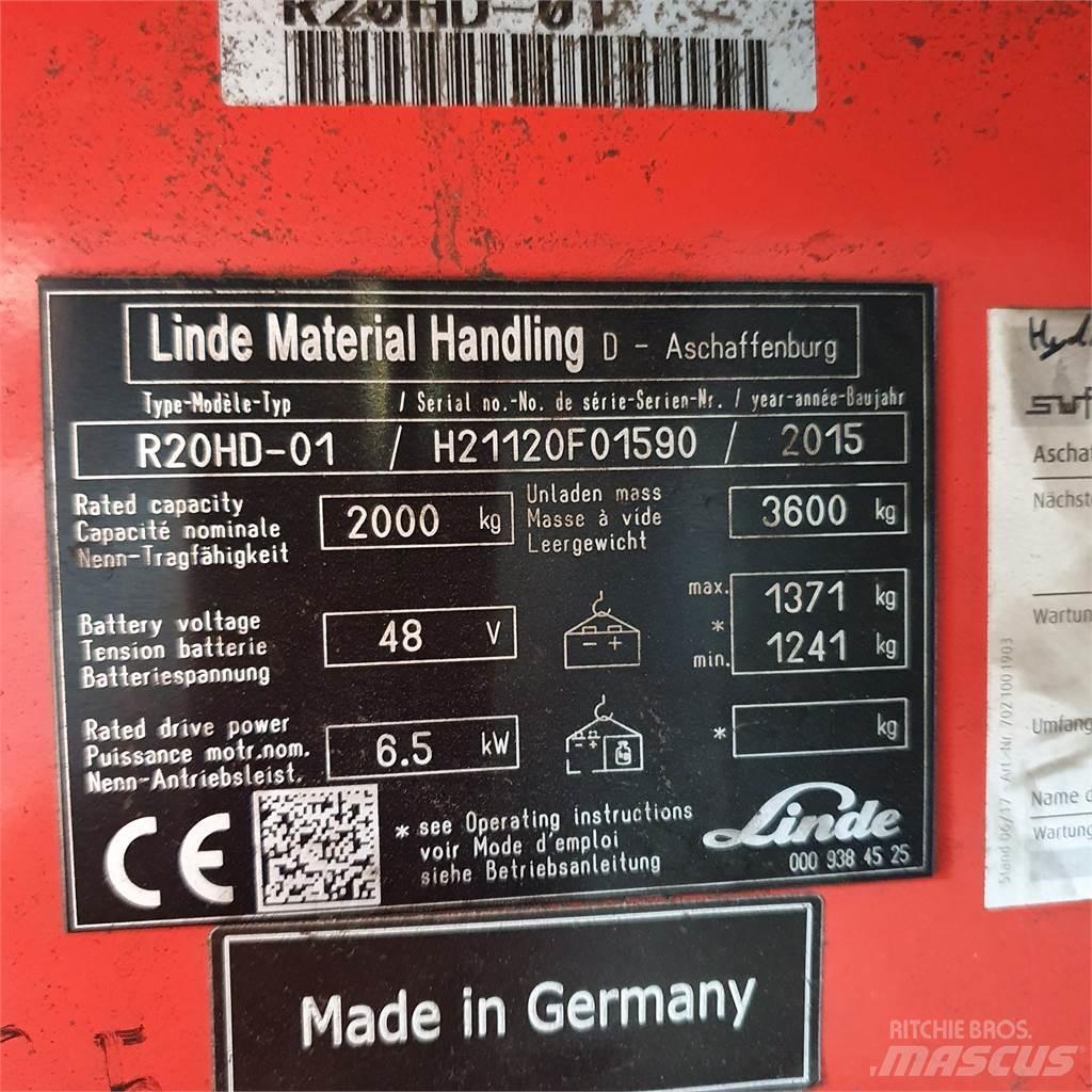 Linde R20HD Montacargas de alcance de gran altura