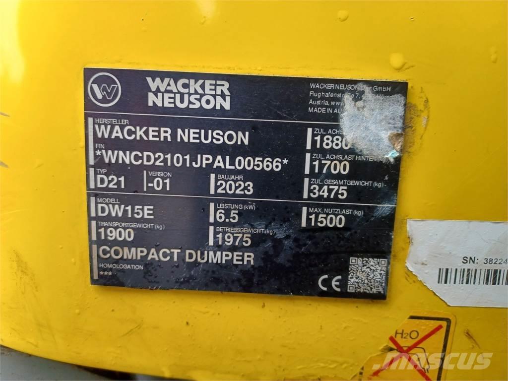 Wacker Neuson DW15e Vehículos compactos de volteo
