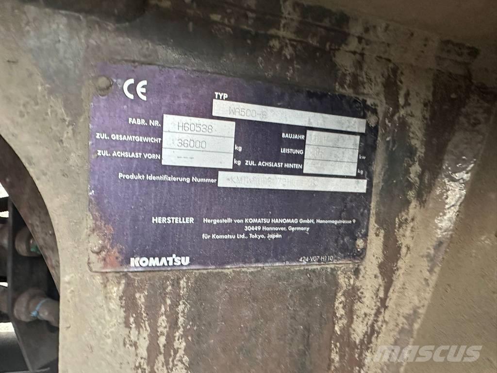 Komatsu WA 500-6 Cargadoras sobre ruedas