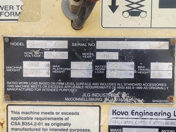 JLG 2646ES Plataformas tijera