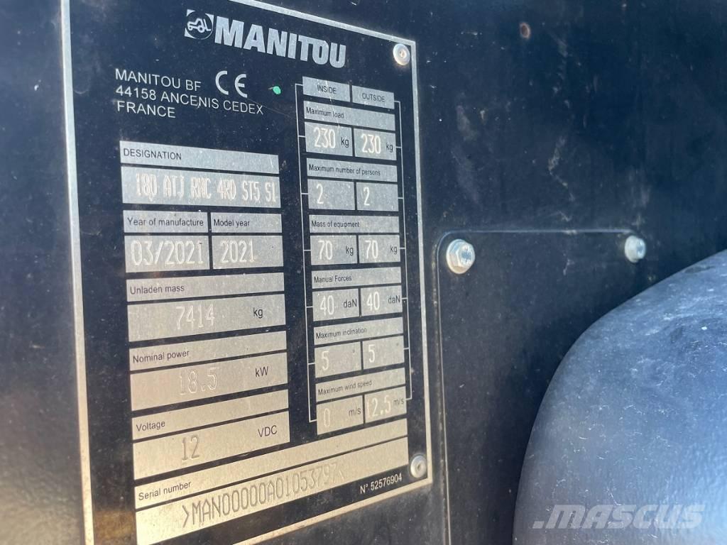 Manitou 180 ATJ Plataformas con brazo de elevación manual