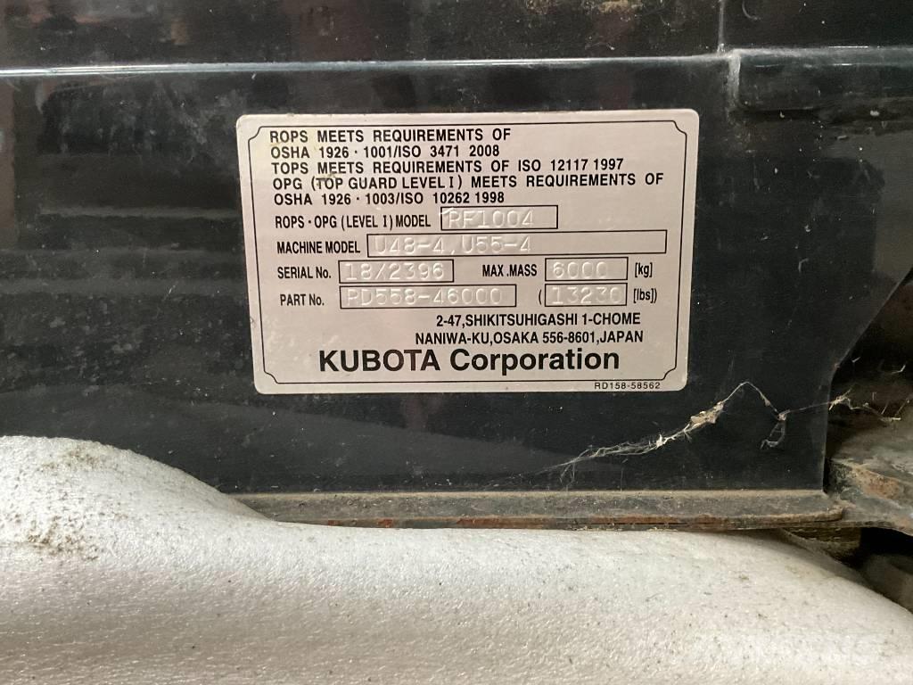 Kubota U 48-4 / U 55-4 Cabina