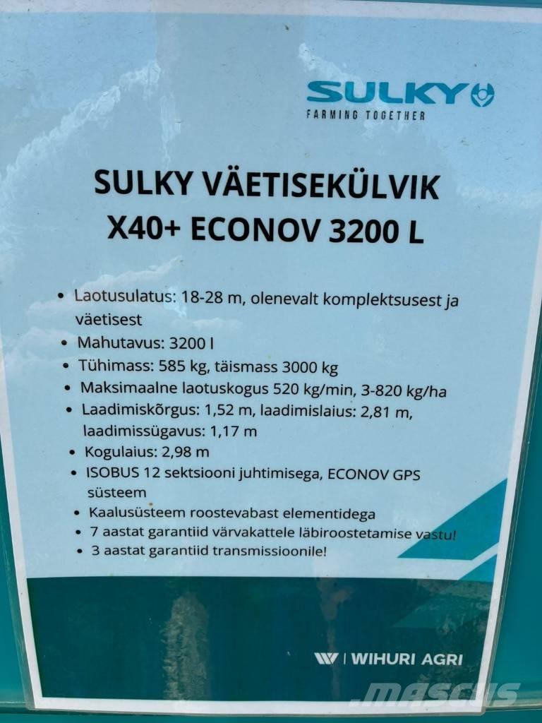 Sulky X 40+ Econov Esparcidoras de minerales