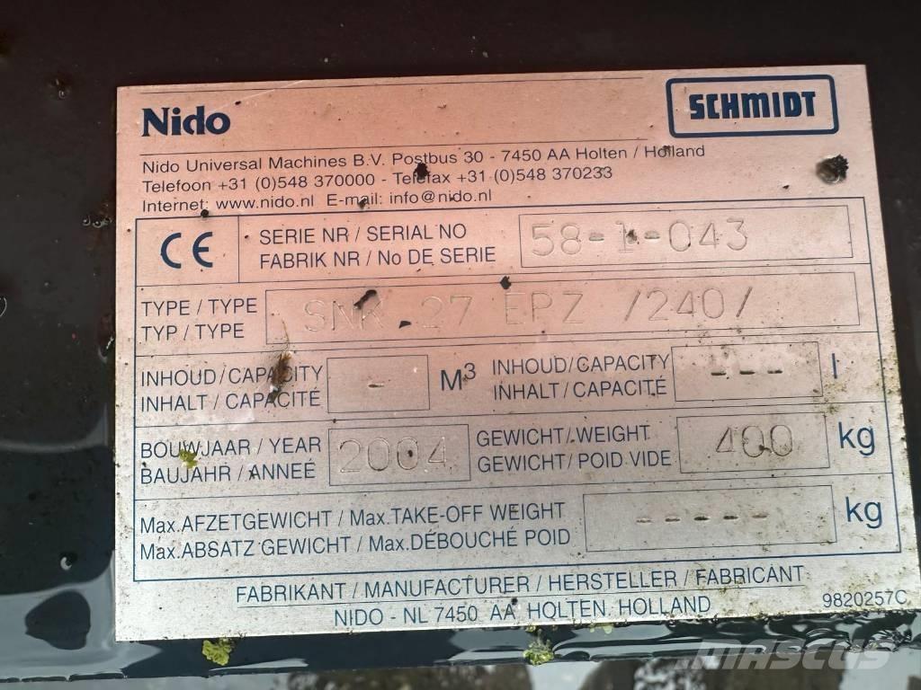 Nido SNK27 EPZ 240 Hojas y cuñas quitanieves