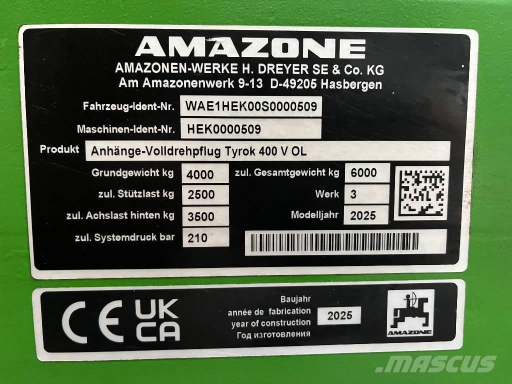Amazone Tyrok 400 VS Arados reversibles
