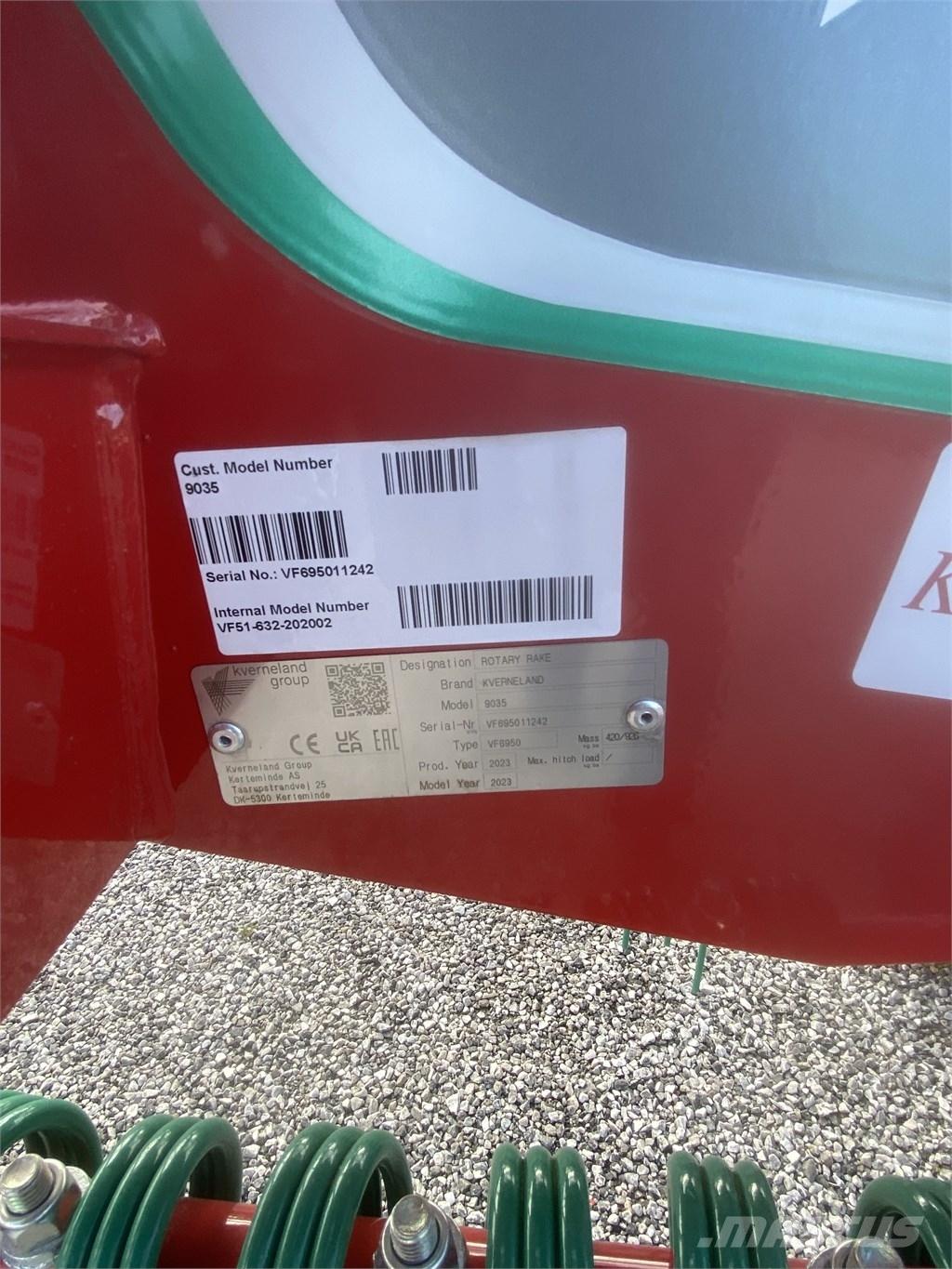 Kverneland 9035 Segadoras hileradoras