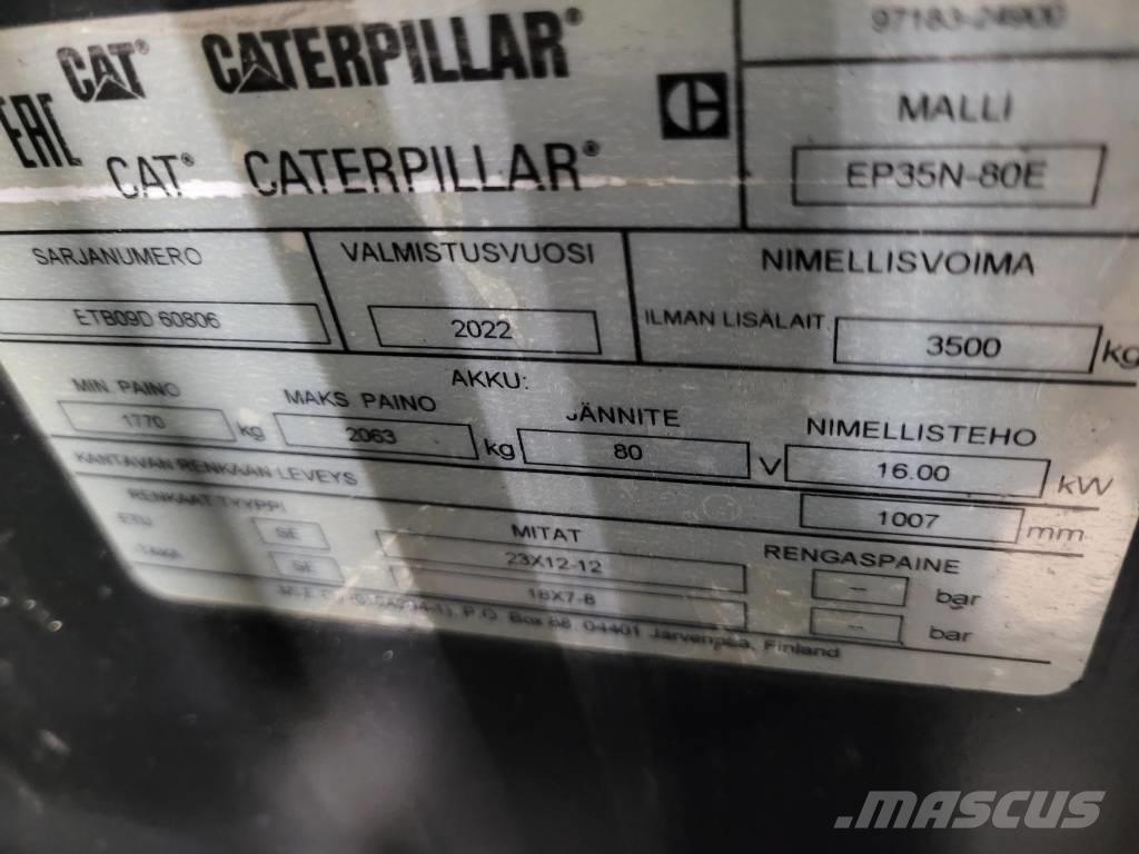 CAT EP 35 N Carretillas de horquilla eléctrica