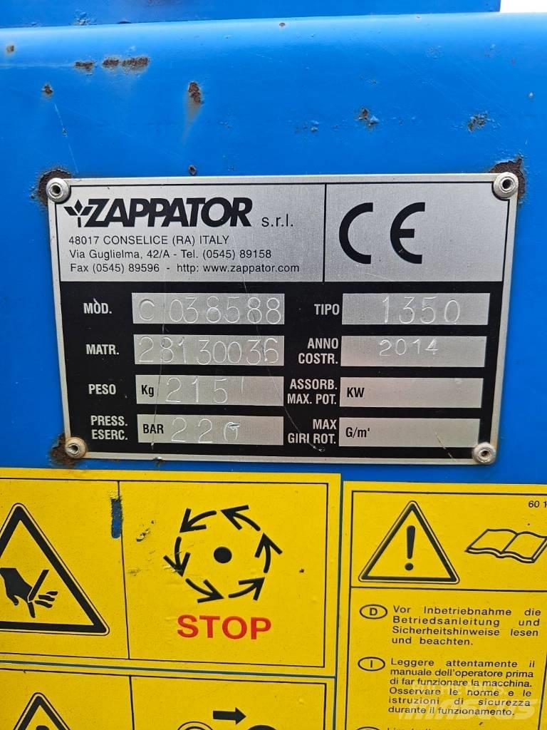 Zappator Power rake Otras máquinas de jardinería y limpieza urbana