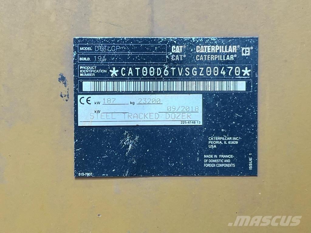 CAT D6T LGP Buldozer sobre oruga