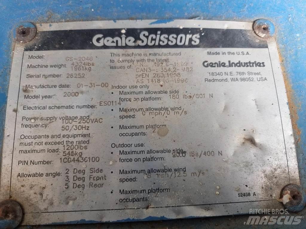 Genie GS2046 Plataformas tijera