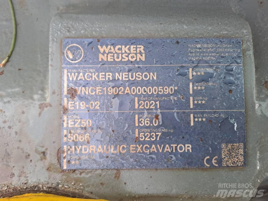 Wacker Neuson EZ50 Excavadoras sobre orugas