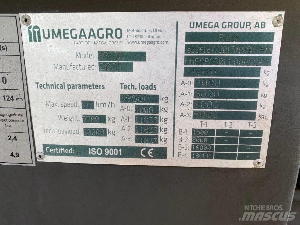  UMEGA SPC30 Remolques con caja de volteo