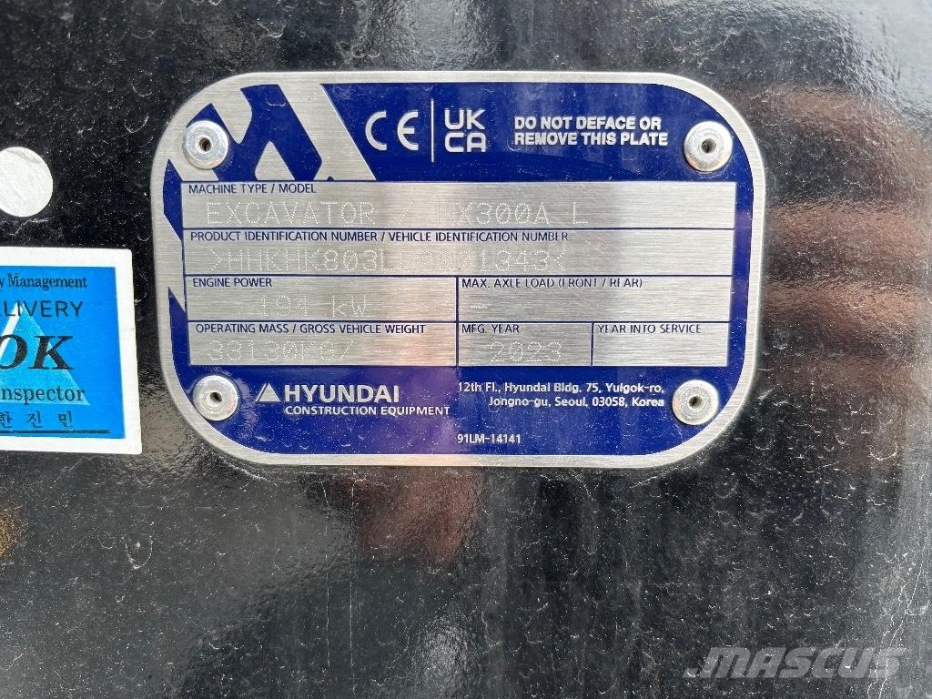 Hyundai HX300A L Excavadoras sobre orugas