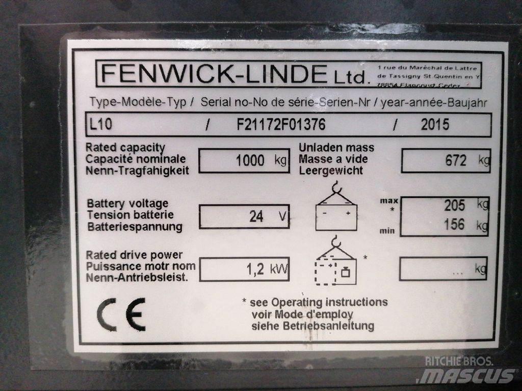 Linde L10 Montacargas manual