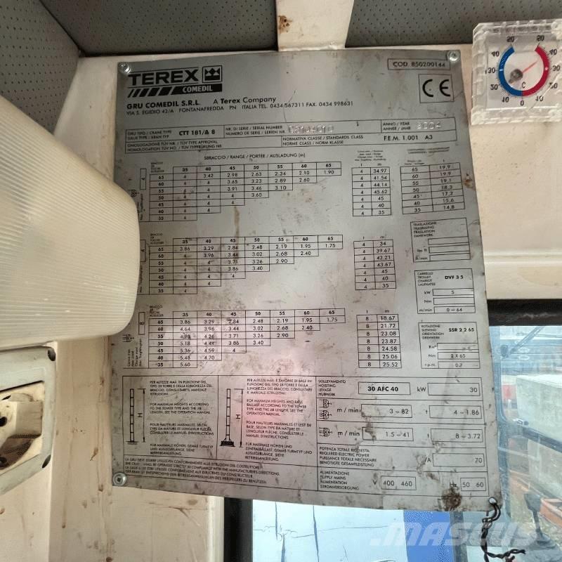 Terex CTT181-A8 Grúas torre