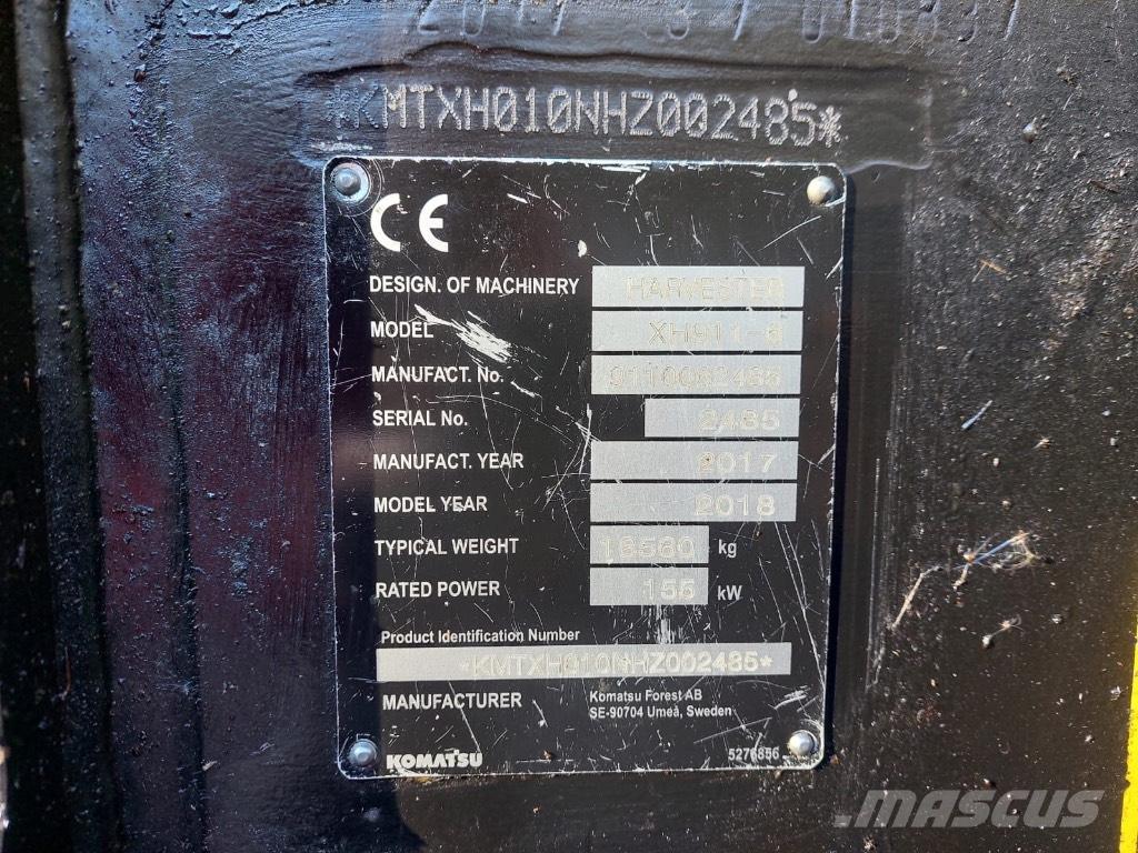 Komatsu 911 Cosechadoras