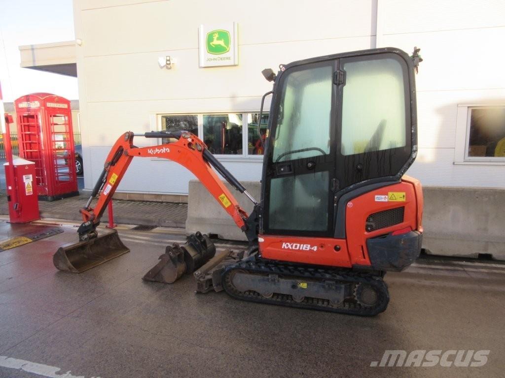 Kubota KX018-4 Excavadoras sobre orugas