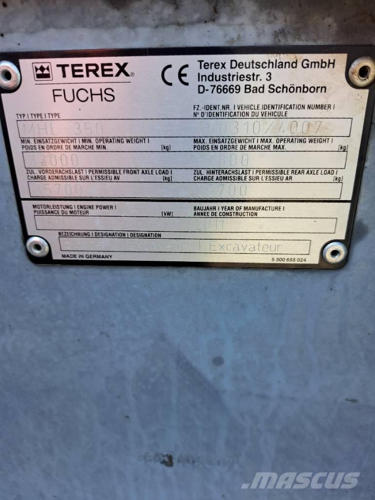 Fuchs MHL 350 E Manejadores de residuos industriales