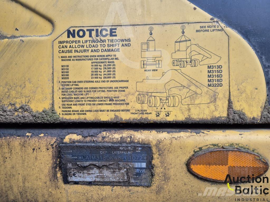 CAT M 318 D Excavadoras de ruedas