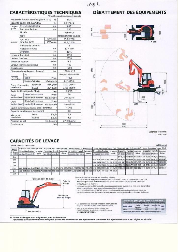 Kubota U 48-4 Miniexcavadoras