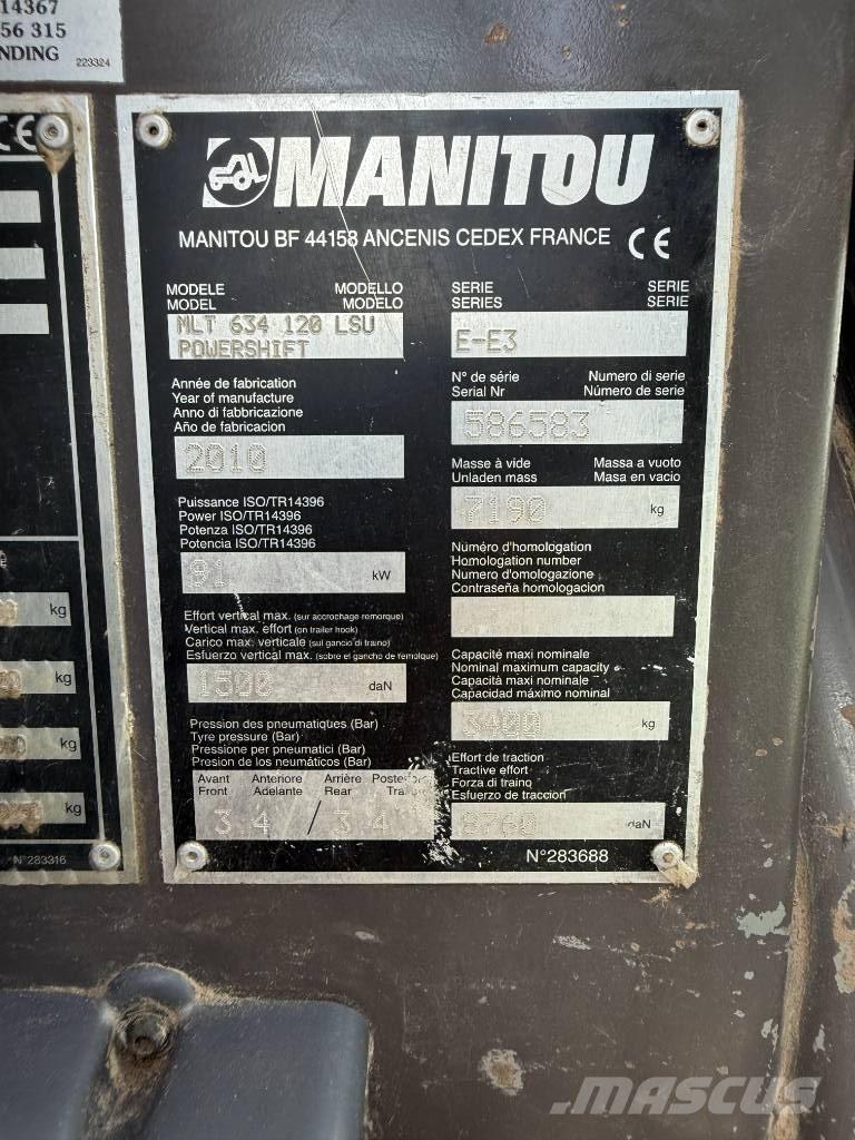 Manitou MLT 634-120 Carretillas telescópicas