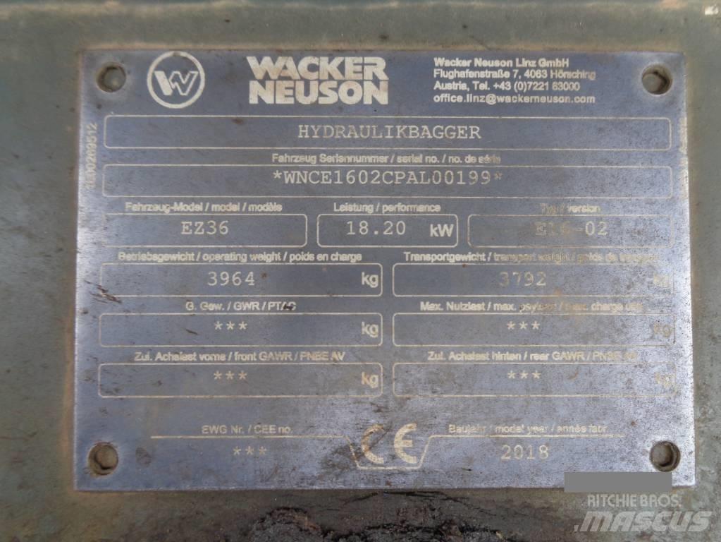 Wacker Neuson EZ36 Excavadoras sobre orugas