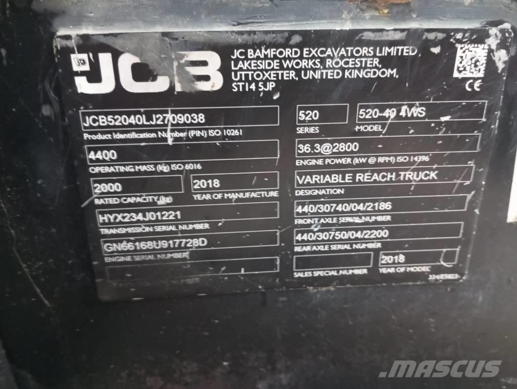 JCB 520-40 Carretillas telescópicas